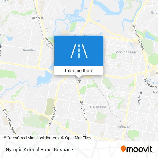 Mapa Gympie Arterial Road