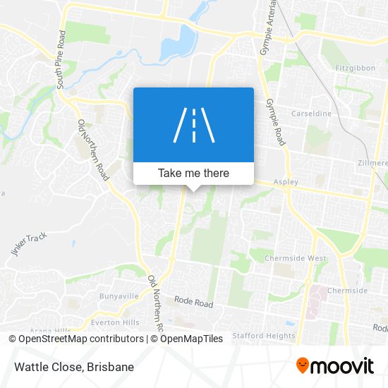 Wattle Close map