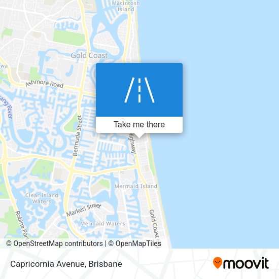 Capricornia Avenue map