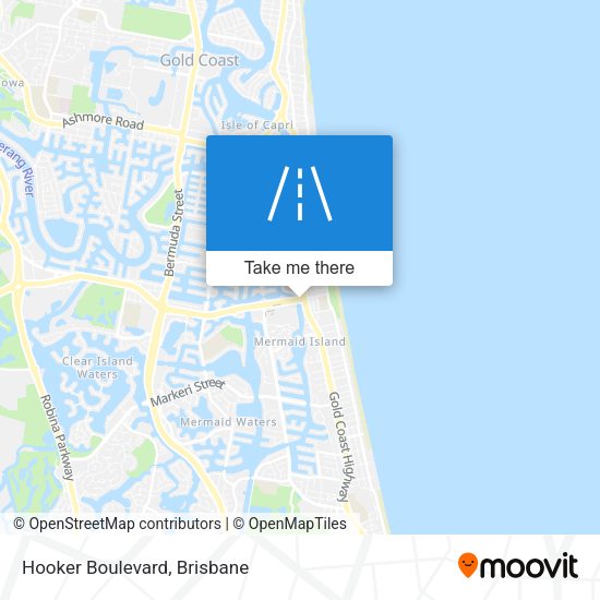 Hooker Boulevard map