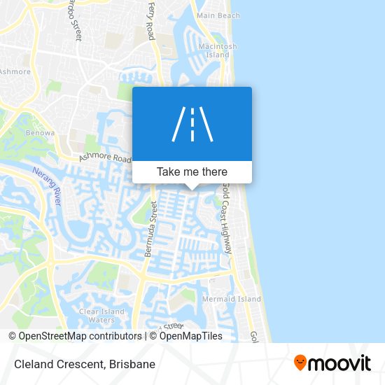 Cleland Crescent map