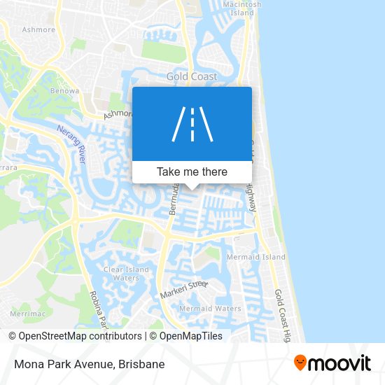 Mona Park Avenue map
