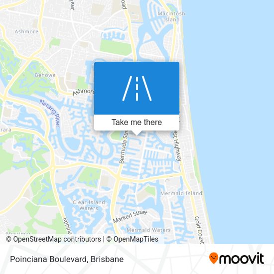 Poinciana Boulevard map