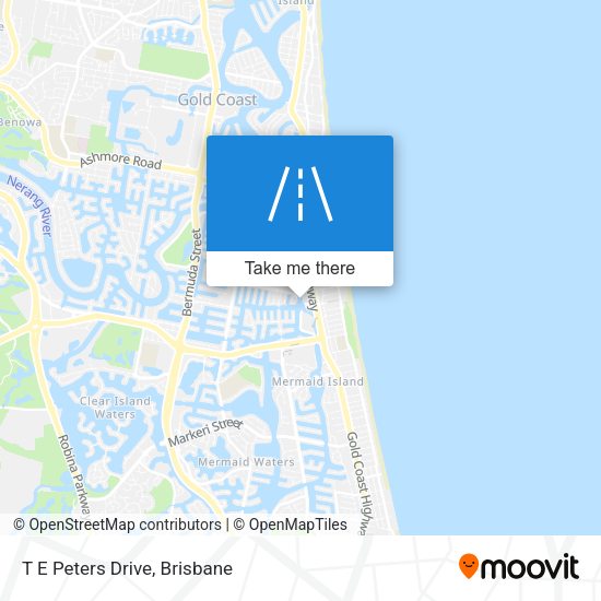 T E Peters Drive map