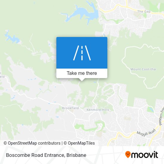 Boscombe Road Entrance map