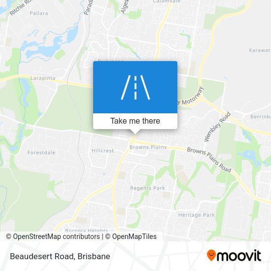 Beaudesert Road map