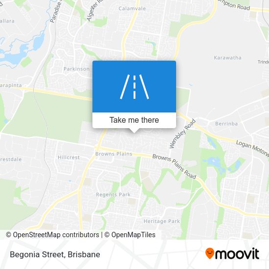 Begonia Street map