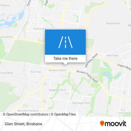Glen Street map