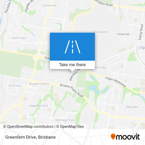 Greenfern Drive map
