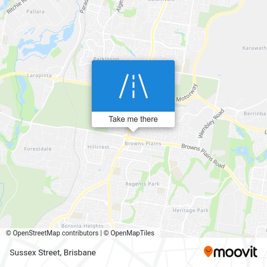 Sussex Street map