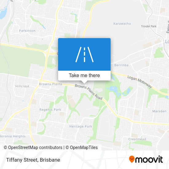 Tiffany Street map