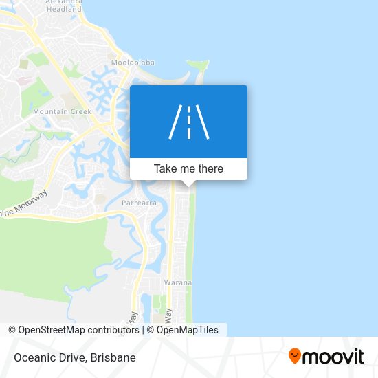 Oceanic Drive map