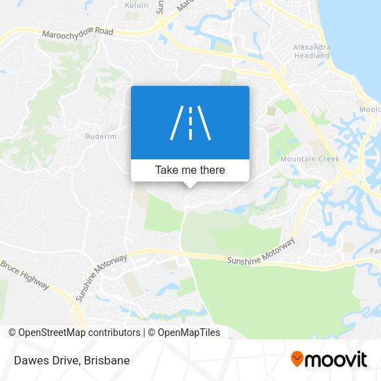 Dawes Drive map