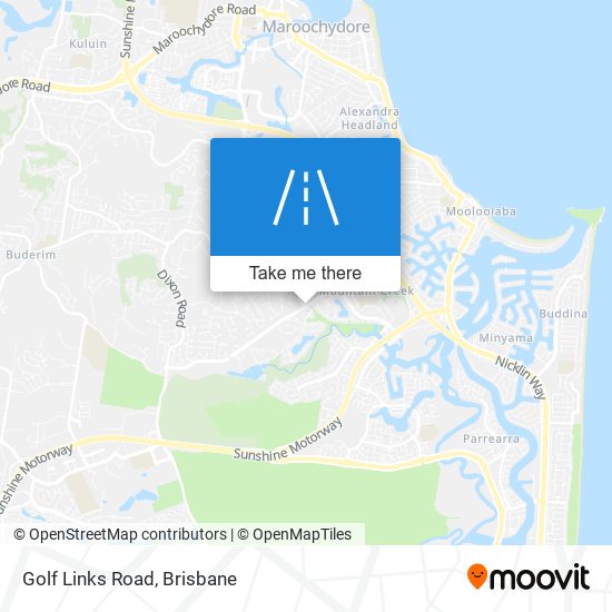 Golf Links Road map