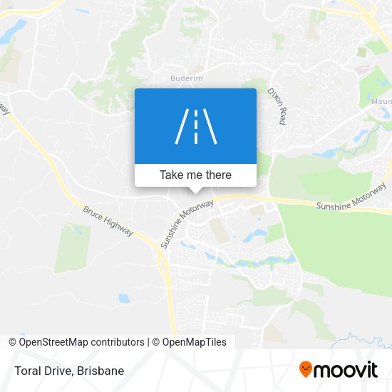 Toral Drive map