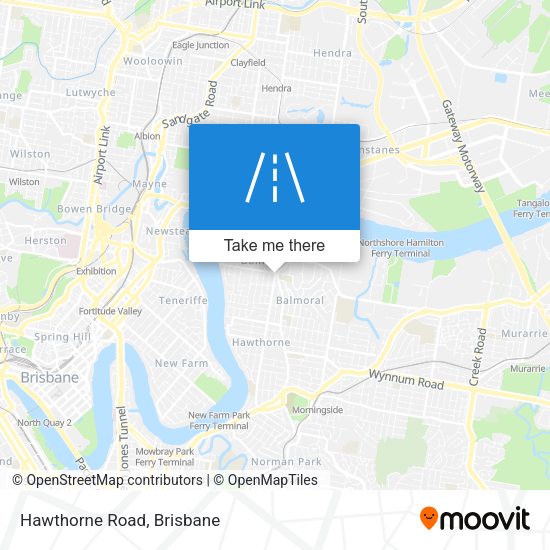 Hawthorne Road map