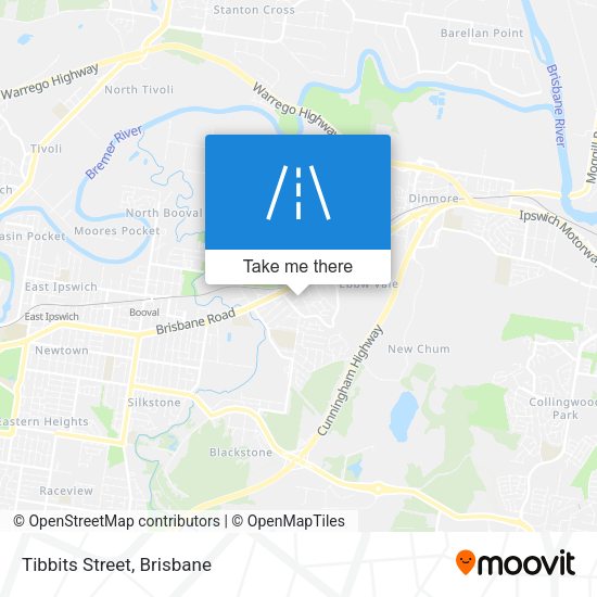 Tibbits Street map