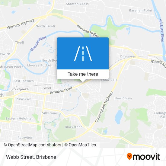 Webb Street map