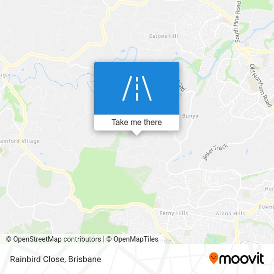 Rainbird Close map