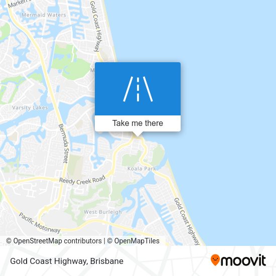Gold Coast Highway map