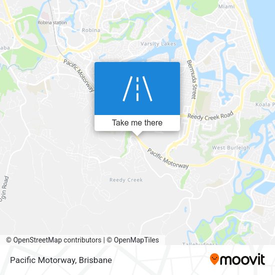 Pacific Motorway map