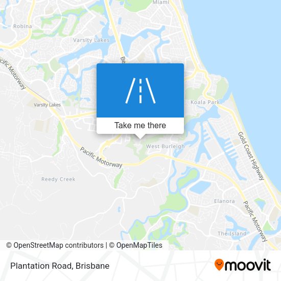 Plantation Road map
