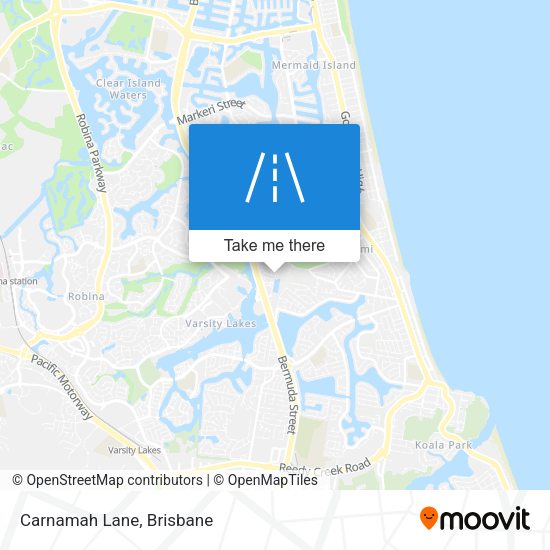 Carnamah Lane map