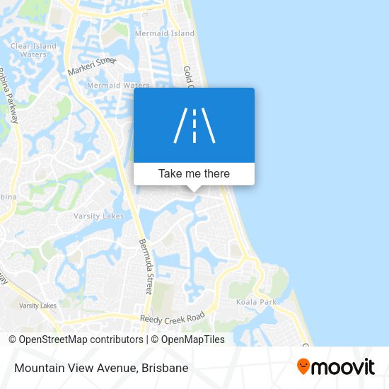 Mountain View Avenue map