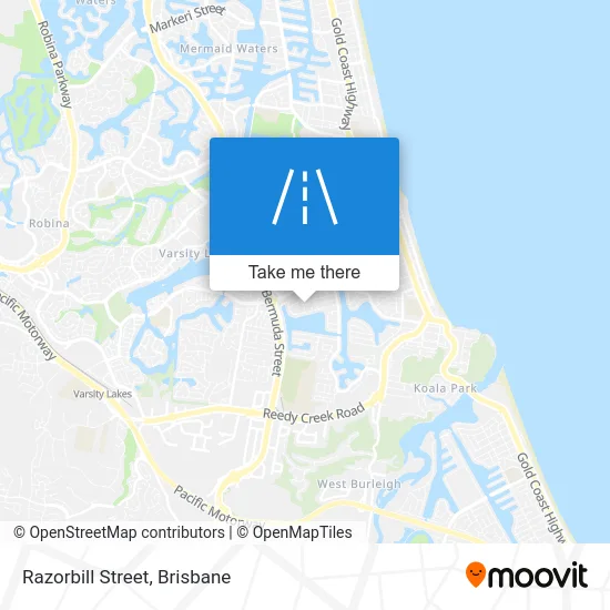 Mapa Razorbill Street