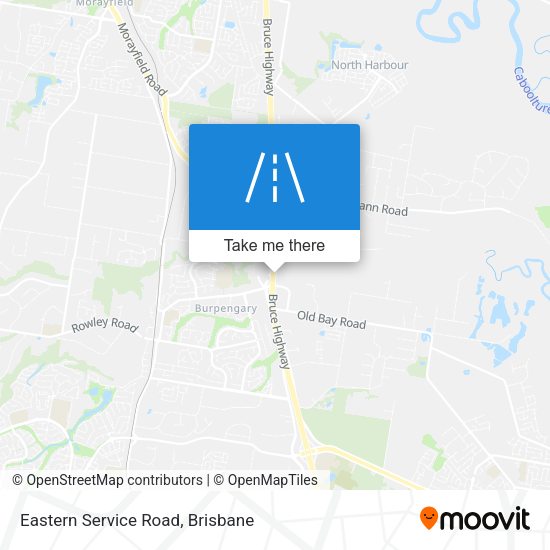 Eastern Service Road map