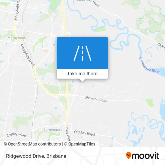 Mapa Ridgewood Drive
