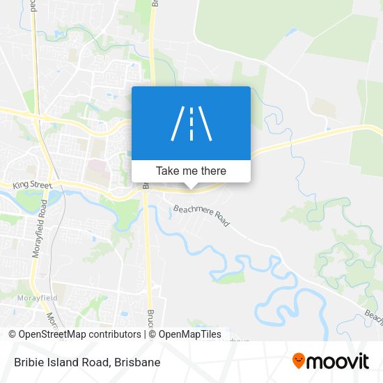 Bribie Island Road map