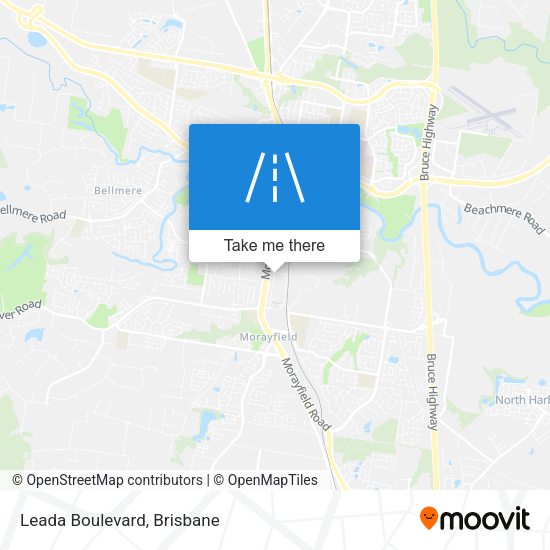 Leada Boulevard map