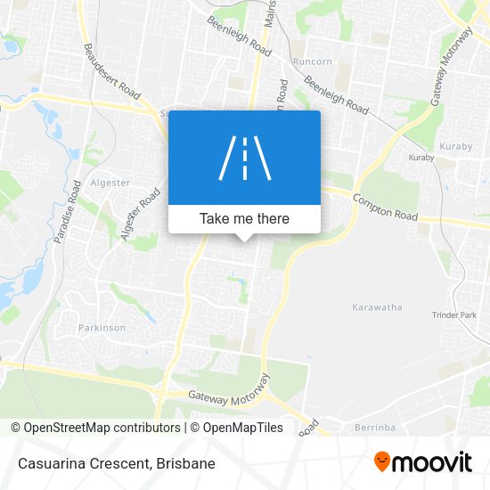 Casuarina Crescent map