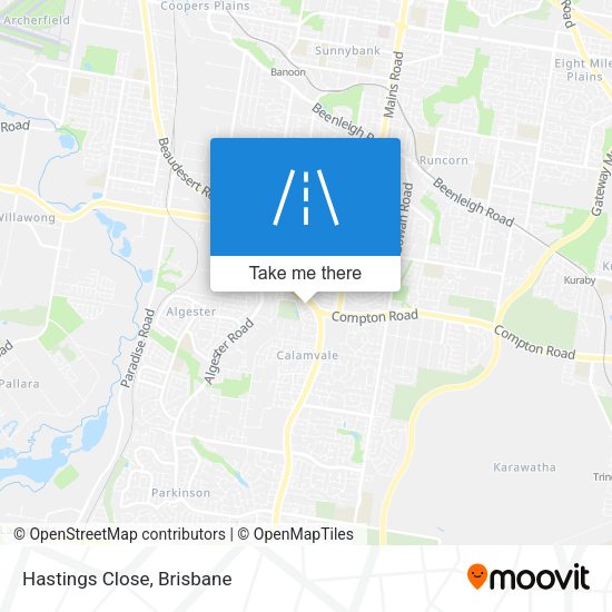 Hastings Close map