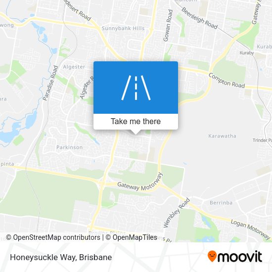 Honeysuckle Way map