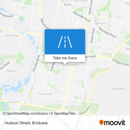 Hudson Street map