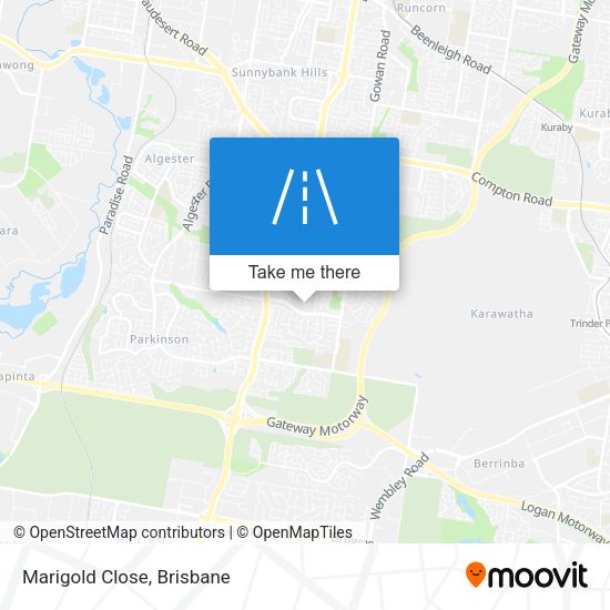 Marigold Close map