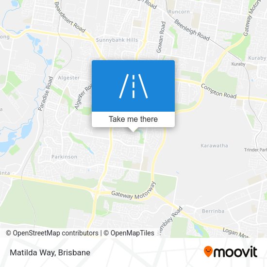 Matilda Way map