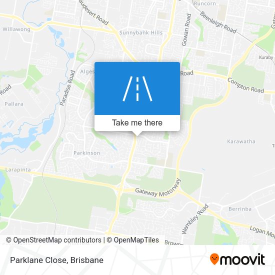 Parklane Close map