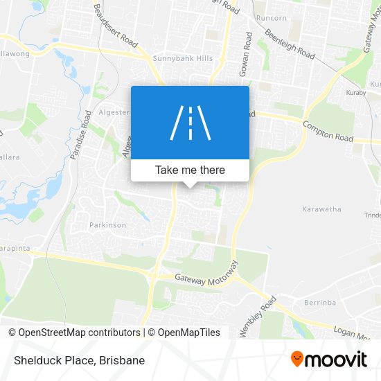 Shelduck Place map