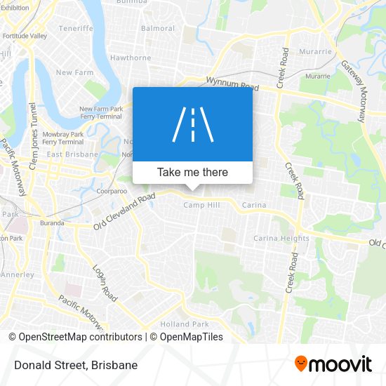 Donald Street map