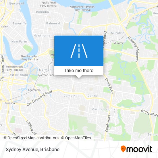 Mapa Sydney Avenue