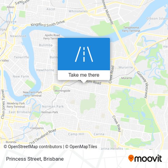 Princess Street map