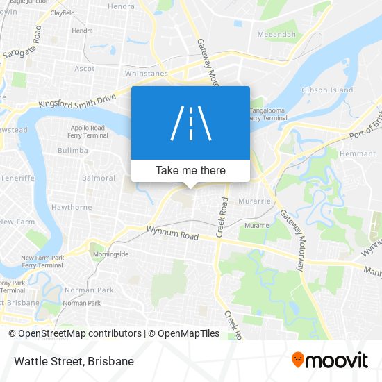 Mapa Wattle Street