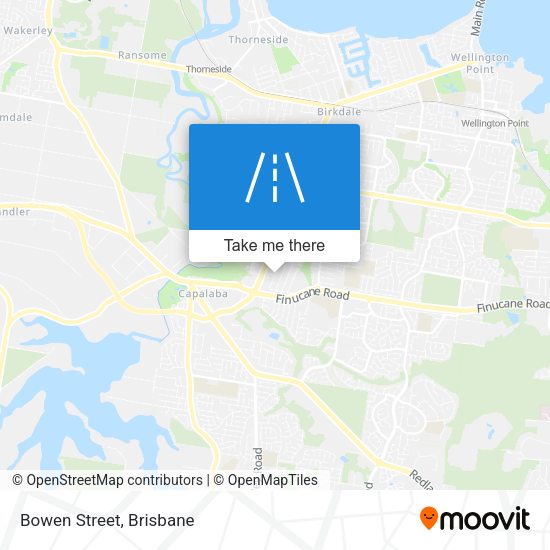 Bowen Street map