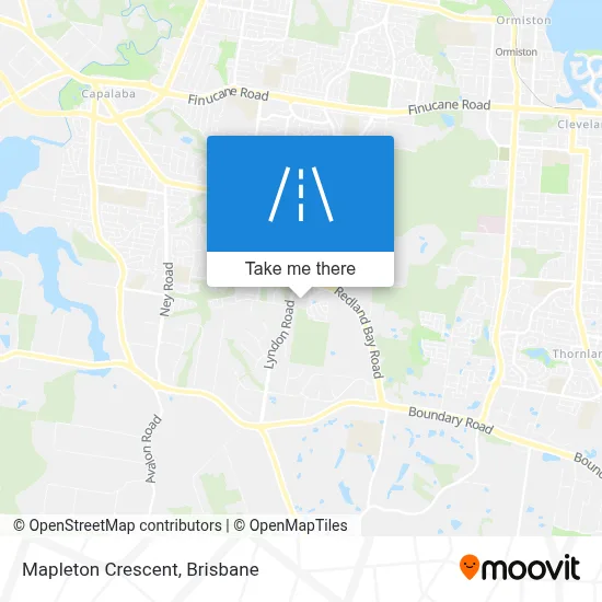 Mapa Mapleton Crescent