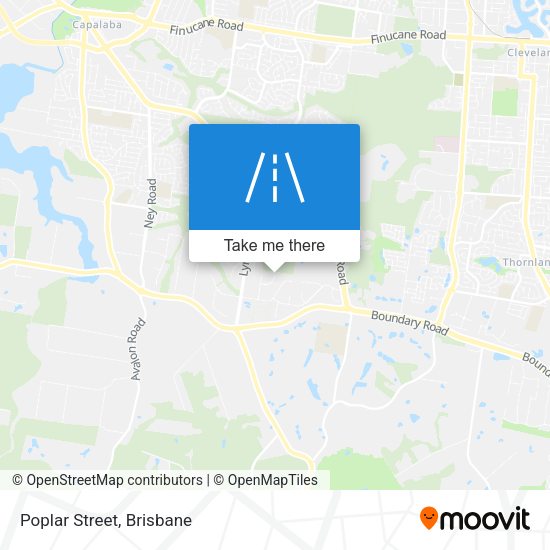 Poplar Street map
