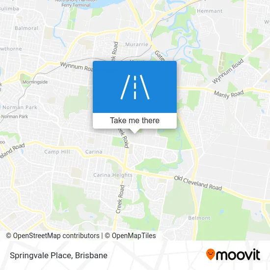 Mapa Springvale Place