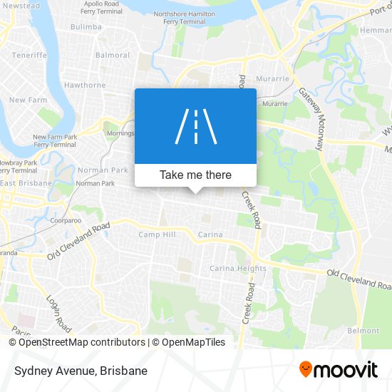 Mapa Sydney Avenue